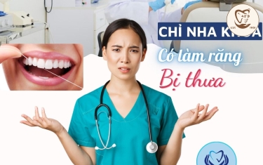 Dùng chỉ nha khoa có làm răng bị thưa?